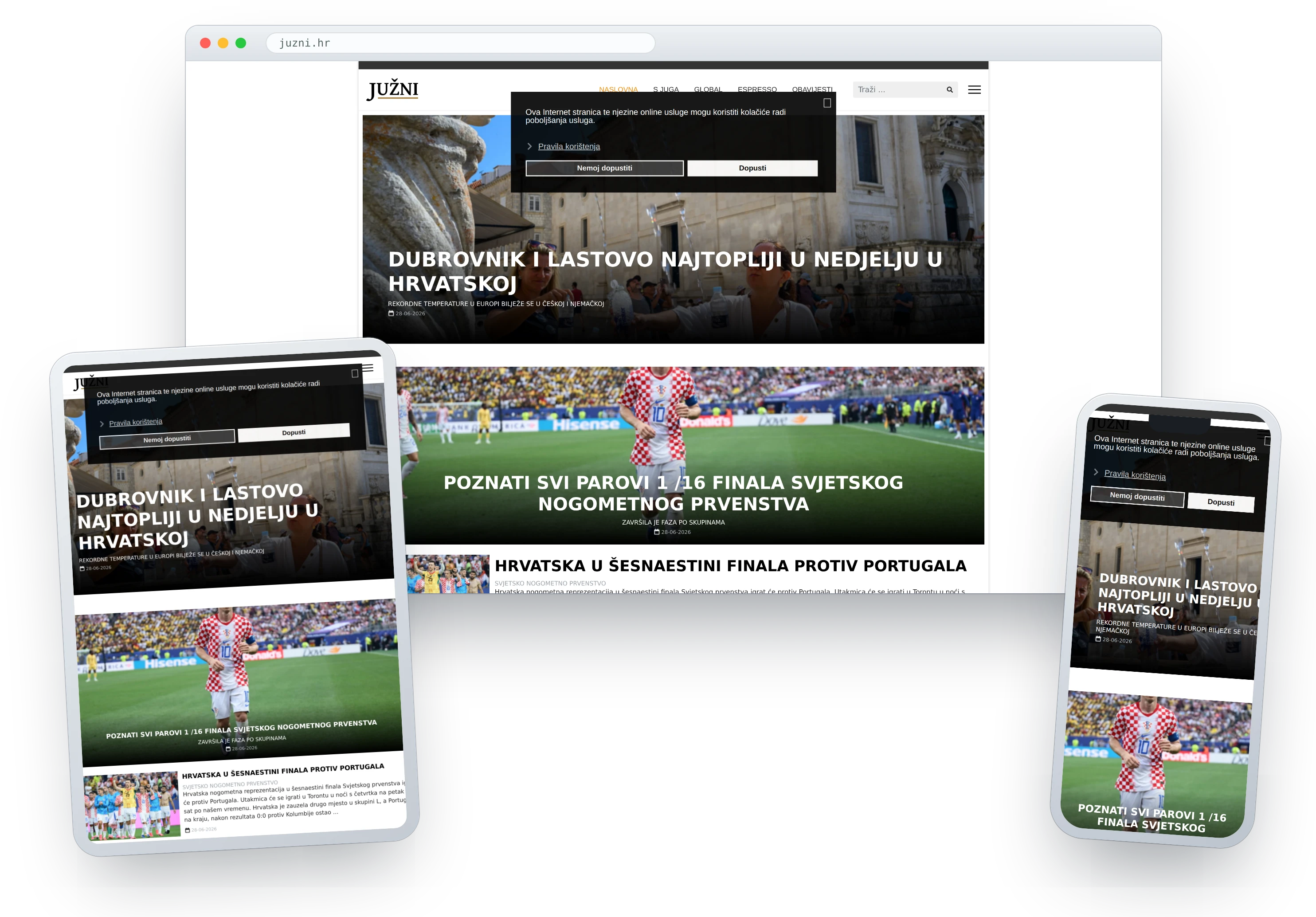 Izrada web portala Južni — vijesti i magazin